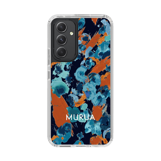 Slim Protection Case［ MURUA - Art print - Black × Orange ］