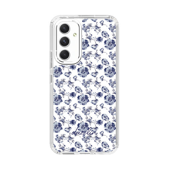 Slim Protection Case［ dazzlin - BlueFlower - Clear ］