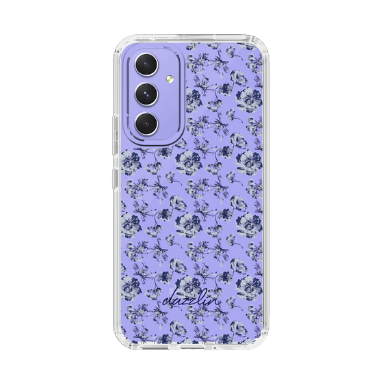 Slim Protection Case［ dazzlin - BlueFlower - Clear ］