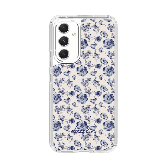 Slim Protection Case［ dazzlin - BlueFlower - Beige ］