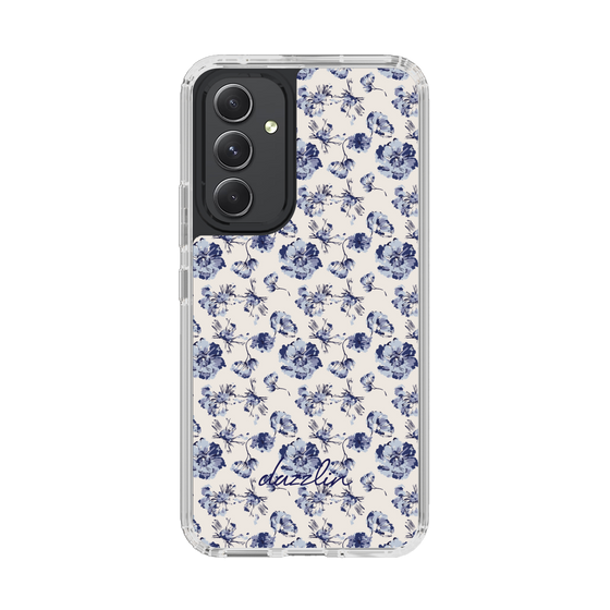 Slim Protection Case［ dazzlin - BlueFlower - Beige ］