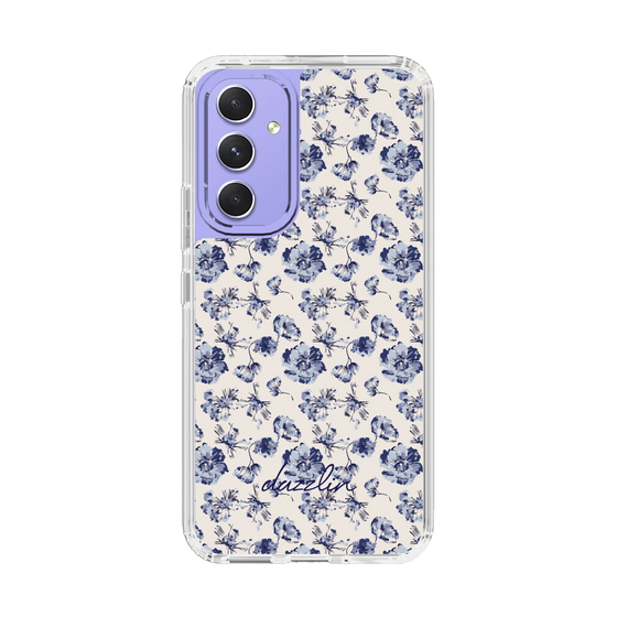 Slim Protection Case［ dazzlin - BlueFlower - Beige ］