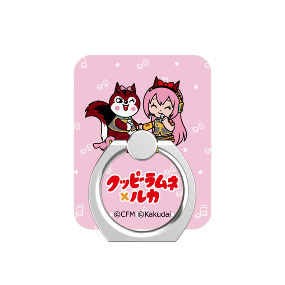 Phone Ring［ Hatsune Miku × Kuppy Ramune – Megurine Luka × Ram – Chibi Illustration ］