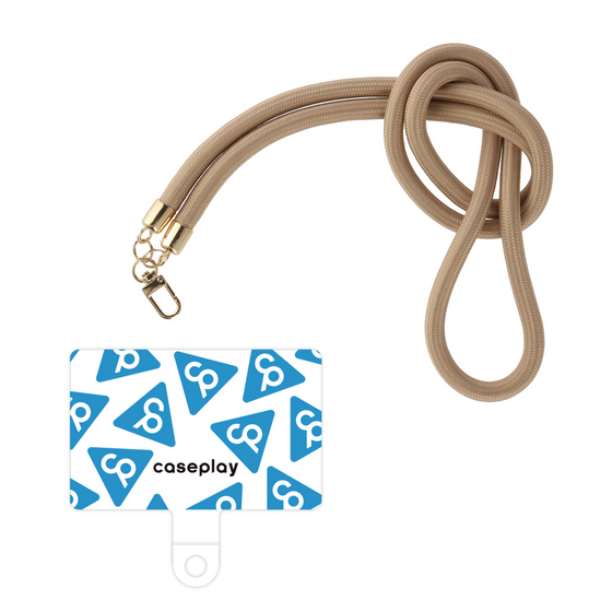 Smartphone shoulder strap tag［ Original - CASEPLAY Logo Mark - Light Blue ］
