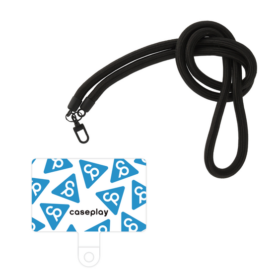 Smartphone shoulder strap tag［ Original - CASEPLAY Logo Mark - Light Blue ］