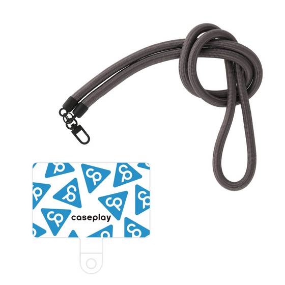 Smartphone shoulder strap tag［ Original - CASEPLAY Logo Mark - Light Blue ］