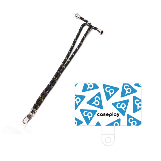 Smartphone shoulder strap tag［ Original - CASEPLAY Logo Mark - Light Blue ］