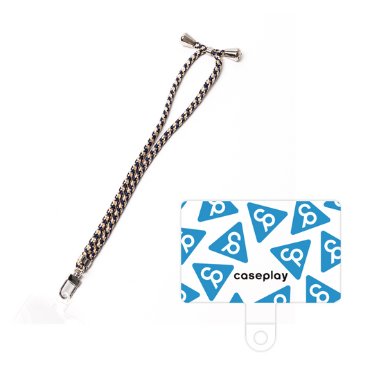 Smartphone shoulder strap tag［ Original - CASEPLAY Logo Mark - Light Blue ］