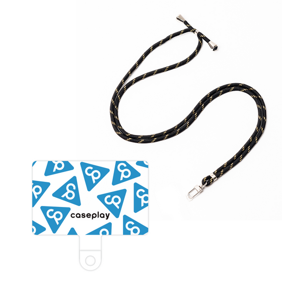 Smartphone shoulder strap tag［ Original - CASEPLAY Logo Mark - Light Blue ］