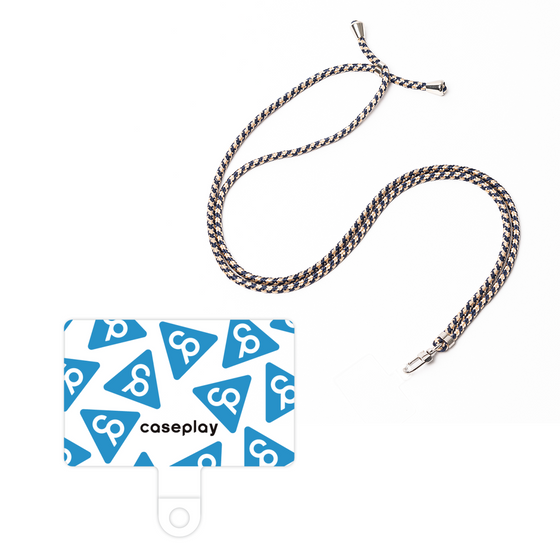 Smartphone shoulder strap tag［ Original - CASEPLAY Logo Mark - Light Blue ］